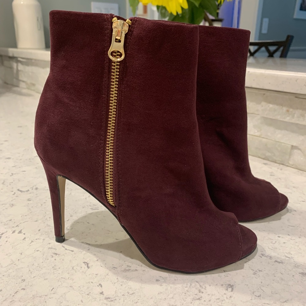 Express open toe booties